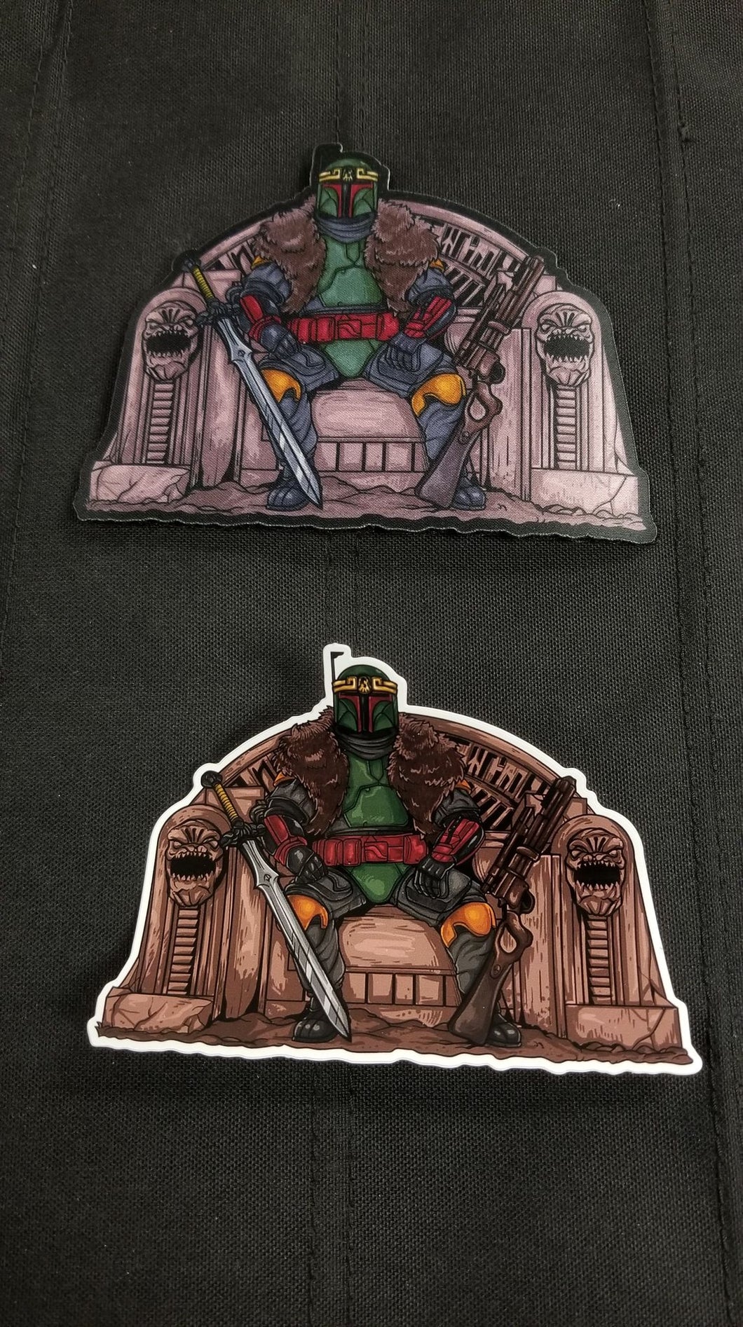 King Boba Patch and Sticker Combo
